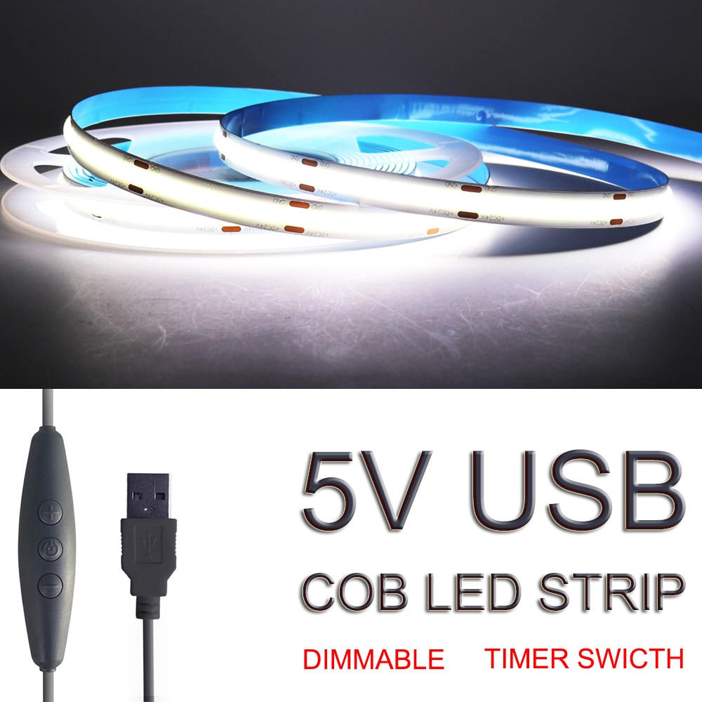 ÷ú 10mm 5mm 5V COB LED ,  USB  ..